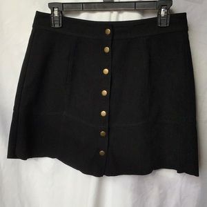 Black High Waisted Skirt - Size Medium